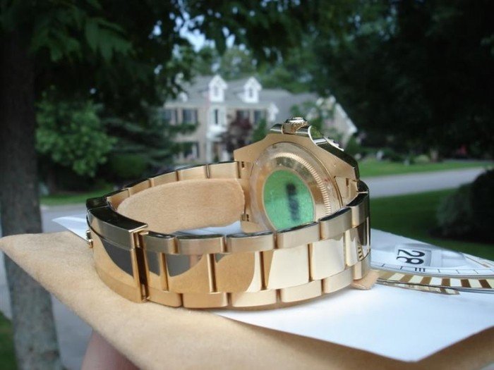 Rolex GMT-Master II 116718 Yellow Gold Green Dial - Image 5