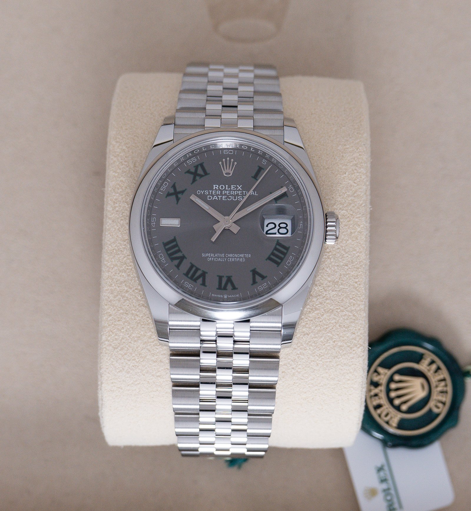 Rolex Datejust 126200 Wimbledon Dial