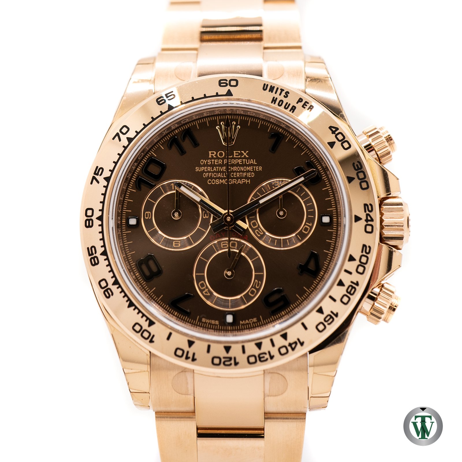 Rolex Cosmograph Daytona 116505 Chocolate Arabic Dial Rose Gold - Image 2