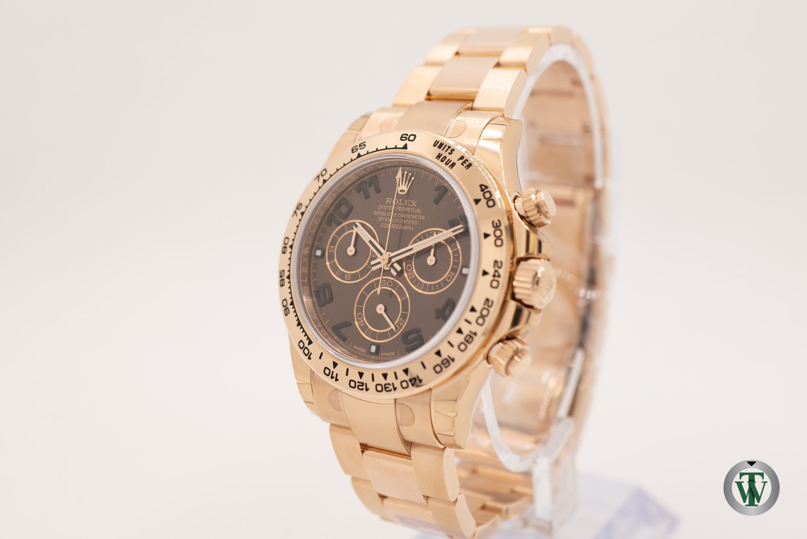Rolex Cosmograph Daytona 116505 Chocolate Arabic Dial Rose Gold - Image 4