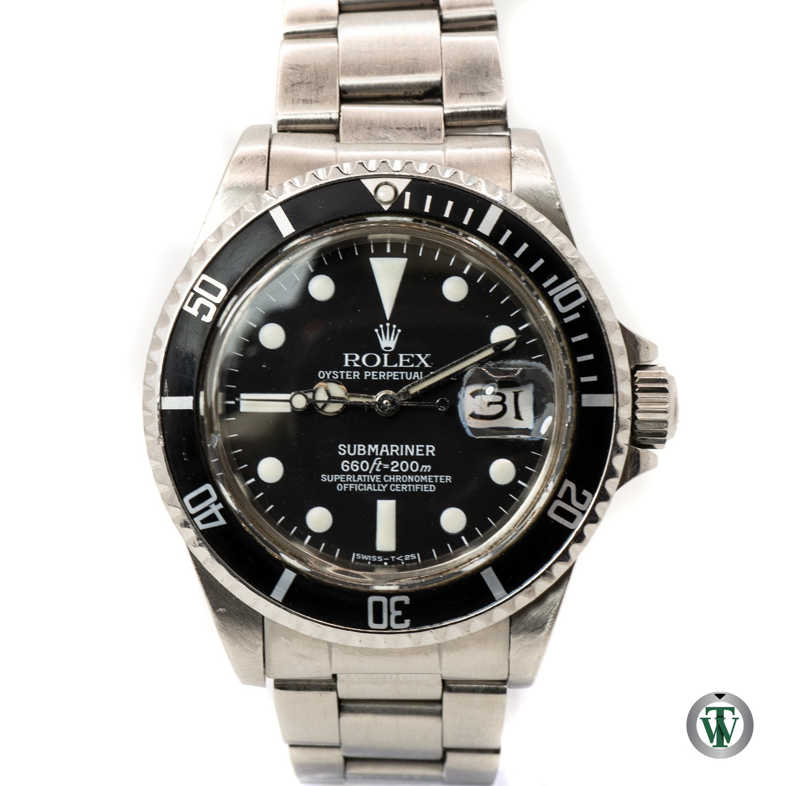 Rolex Submariner Date 1680 4.4 Million Serial Service Case