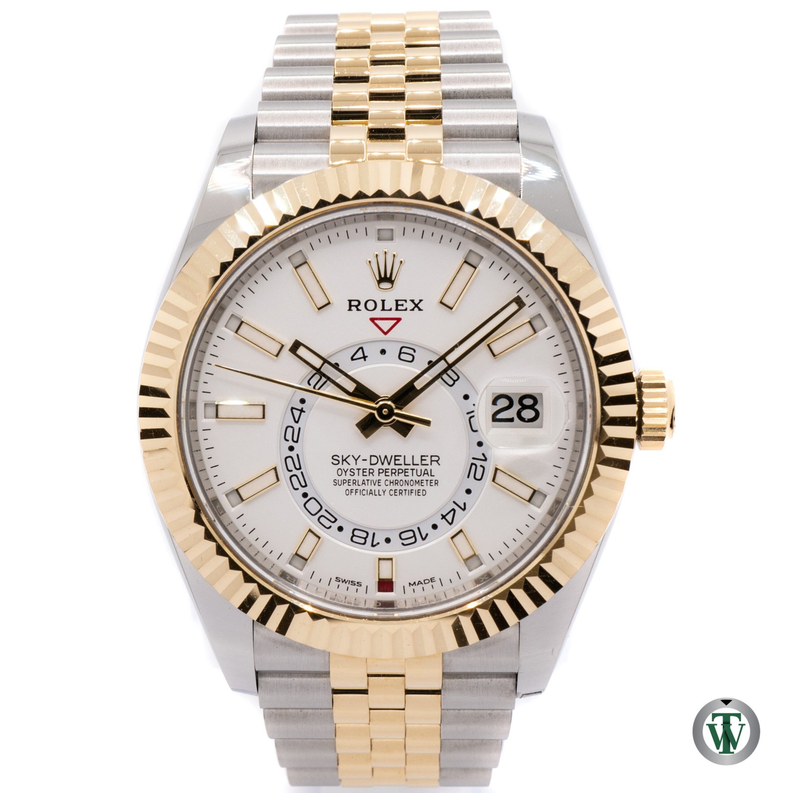 Rolex Sky-Dweller 326933 Two Tone Jubilee White Dial 2021