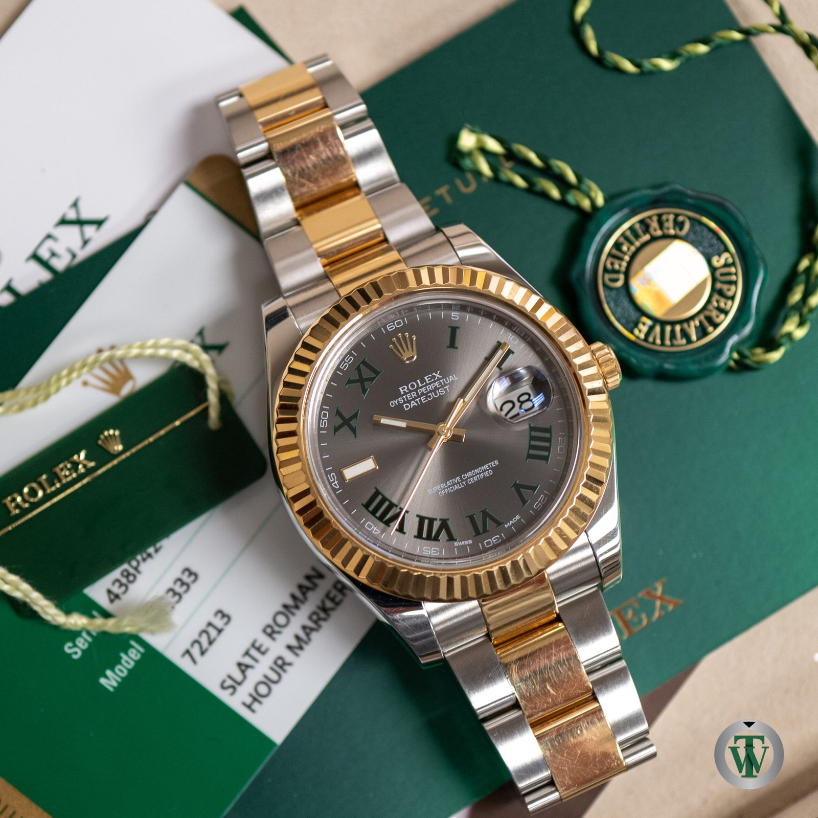 Rolex Datejust II Wimbledon Dial 116333 Oyster 2017