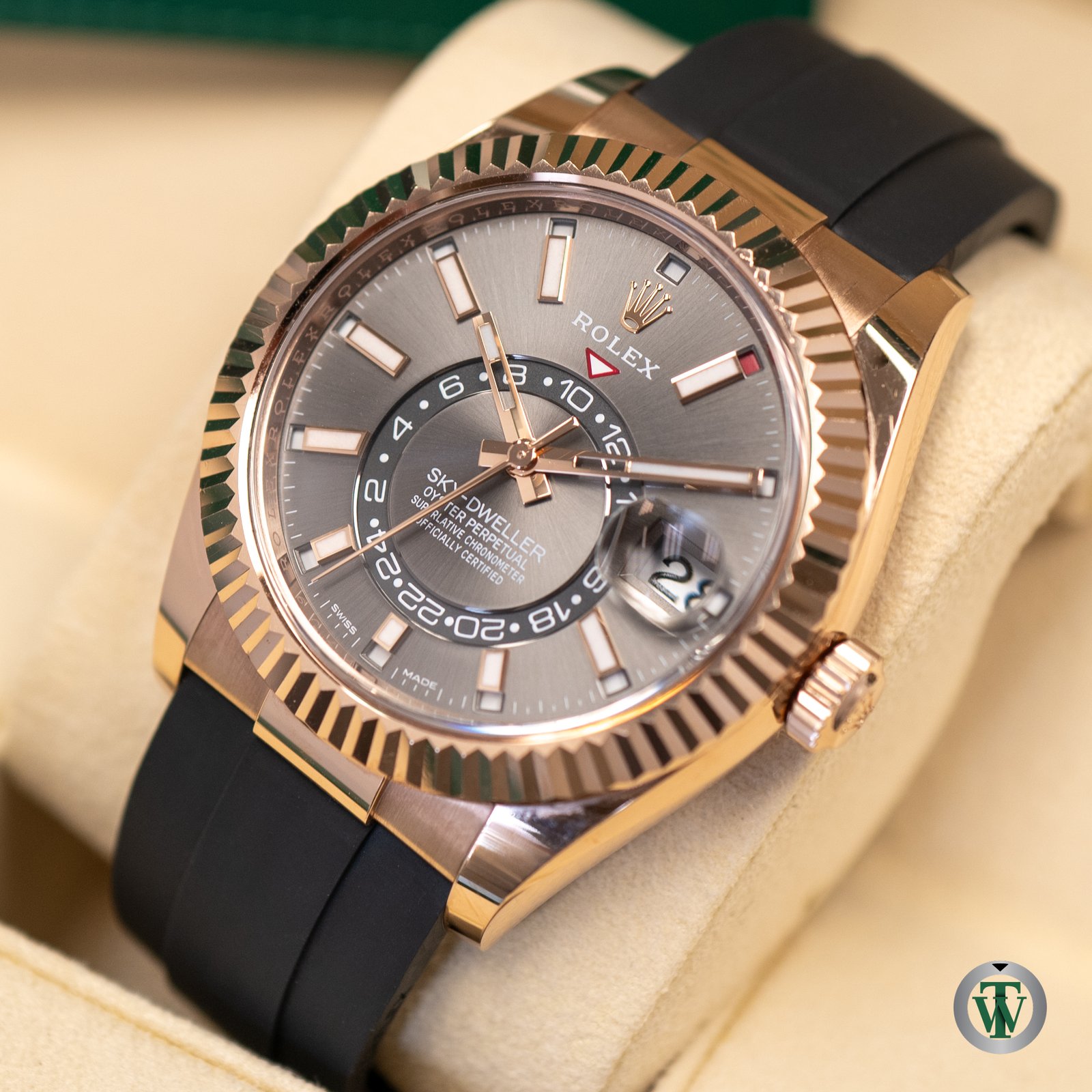 Rolex Sky-Dweller 326235 Rose Gold Rhodium Dial 2021