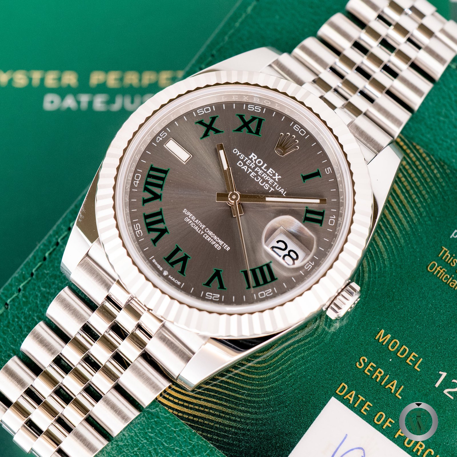Rolex Datejust 41 Wimbledon Dial 126334 2024 Never Worn