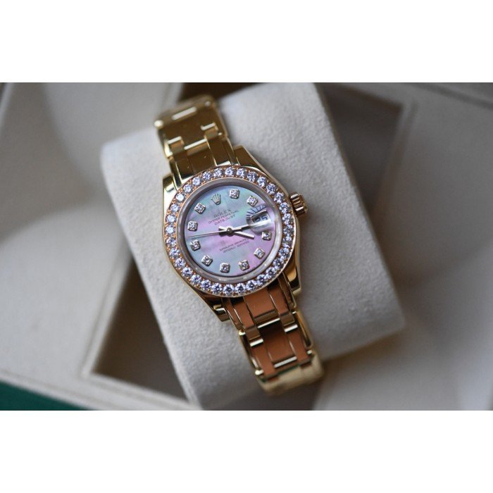 Rolex Ladies Pearlmaster 80298 Black Mop Diamond Dial - Image 3